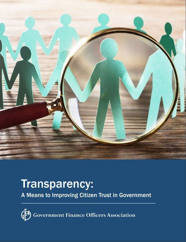 Transparency: A Means to Improving Citizen Trust in Government