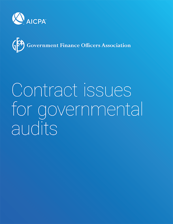 Contract Issues For Governmental Audits