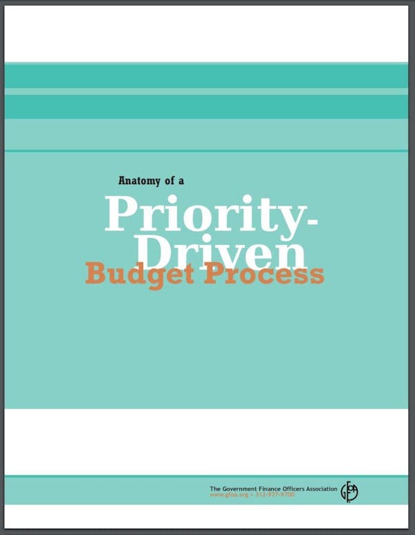 Anatomy of a Priority-Driven Budget Process