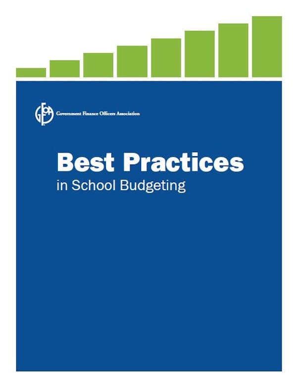 Cover of Best Practices in School District Budgeting