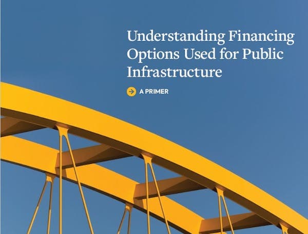 Understanding Financing Options Used for Public Infrastructure