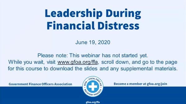 Leadership During Financial Distress