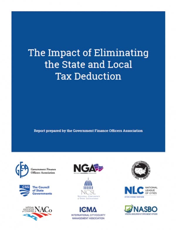 The Impact of Eliminating the State and Local Tax Deduction Report