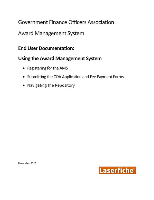 End User Documentation for Using the Awards Management System