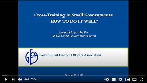 Cross Training in Small Governments 