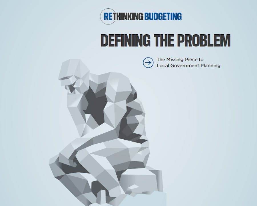 Image of report with words "Defining the Problem."